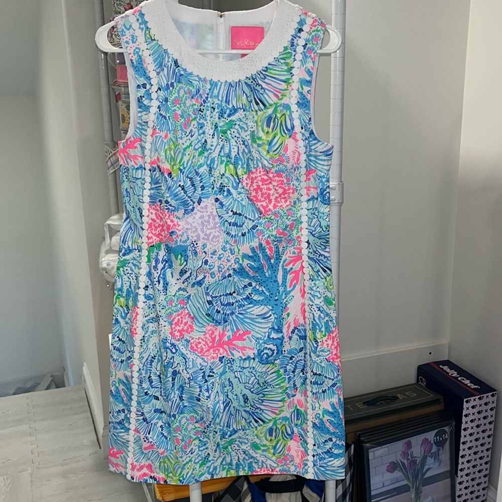 Lilly Pulitzer Vibrant Blue and Pink Dress